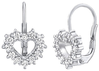 Silvego Orecchini A Cuore In Argento Con Swarovski Zirconia Silvego31969S