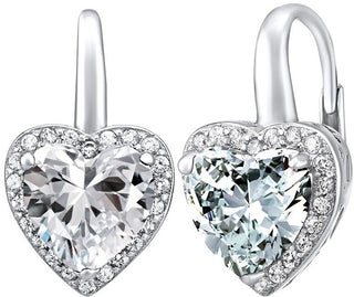Silvego Orecchini A Cuore In Argento Con Zircone Lps0629Ew