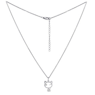 Silvego Collana In Argento Betty The Cat Con Zirconi Mw15320P (Pendente, Catena)