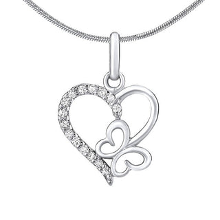 Silvego Collana In Argento Con Cuore E Papillon Zt54279