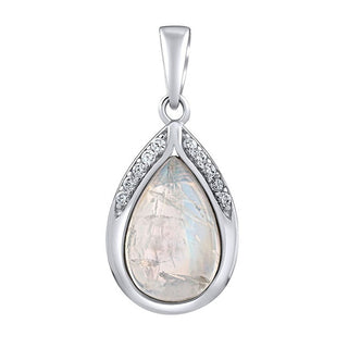 Silvego Silver Ciondolo con genuine Moonstone JST13327PMS