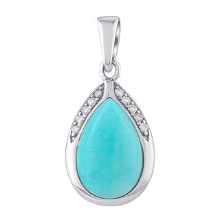 Silvego Ciondolo In Argento Con Amazzonite Naturale Jst13327Paz