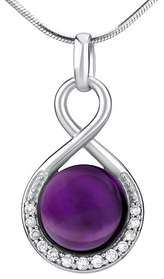 Silvego Ciondolo In Argento Con Ametista Naturale Jst14710Amp
