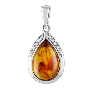 Silvego Ciondolo In Argento Con Ambra Naturale Jst13327Pj