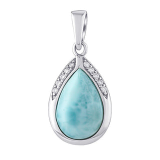Silvego Silver Ciondolo con natural larimar JST13327PLR