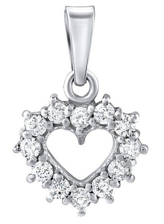 Silvego Ciondolo A Forma Di Cuore In Argento Con Zirconi Swarovski® Silvegob11698S