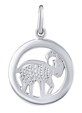 Silvego Anhänger aus Silber Sternzeichen Widder - Rund Silvegob10283S04 