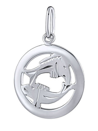 Silvego Anhänger aus Silber Sternzeichen Fische - Rund Silvegob10283S03 