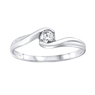 Silver Anello con Swarovski® Zirconia SILVEGOB25021 - Circonferenza: 49 mm