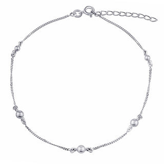 Silvego Catena D'Argento Sulla Gamba Di Elizabeth Con Palline Zt160977A