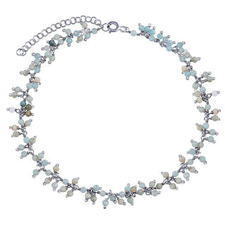 Silvego Catena Per Gamba In Argento Con Acquamarina Autentica Bern Ins1015Aaq