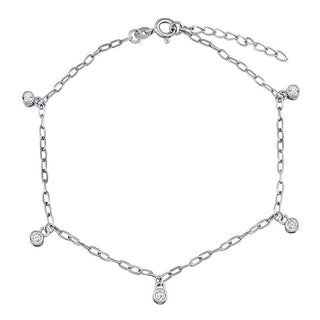 Silvego Catena In Argento Per Gamba Samantha Con Brilliance Zirconia Zt1A36751A