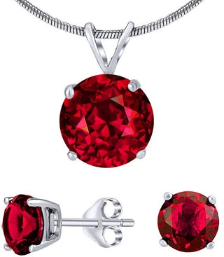 Silvego Set Di Gioielli In Argento Con Cristallo Jjjs7Rr1 (Orecchini, Pendente)
