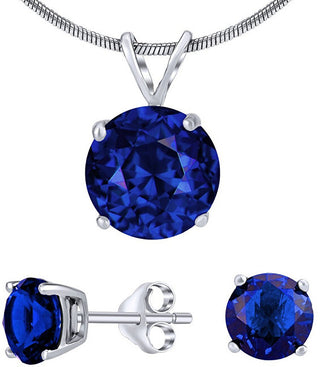Silvego Silver jewelry set con crystal glass JJJS8TM1 (Orecchini, Ciondolo)