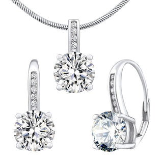 Silvego Set Di Gioielli In Argento Verity Lps1335Es (Orecchini, Pendente)