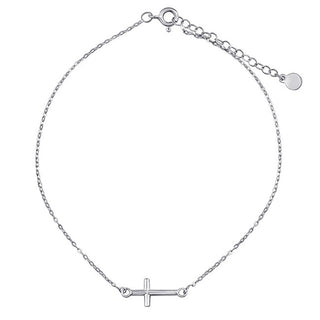 Silvego Catena Decorata In Argento Sulla Gamba Di Bree Con Croce Zt200770A
