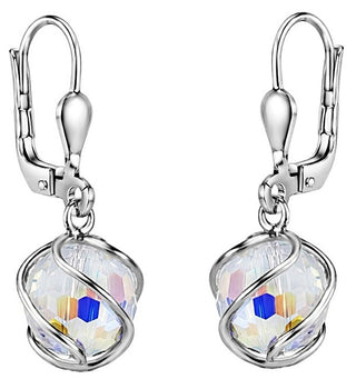 Silvego Orecchini Pendenti Scintillanti Con Cristalli Swarovski ® Silvegob31644