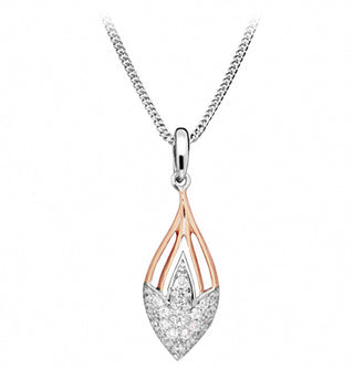 Silver Cat Elegante Collar bicolor con circonitas Sc360 