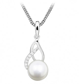 Silver Cat Collana Delicata Con Perle E Zirconi Sc404 (Catena, Pendente)