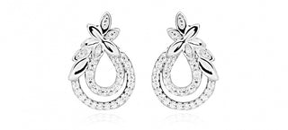 Silver Cat Deliziosi Orecchini Floreali Con Zirconi Sc382