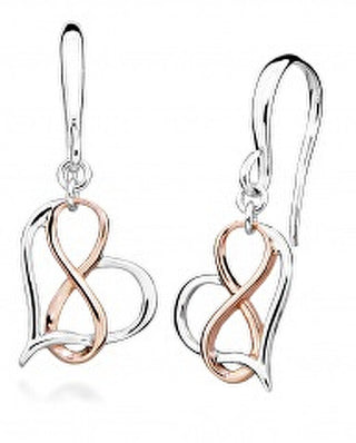 Silver cat Romantic bicolor Orecchini Endless love SC448