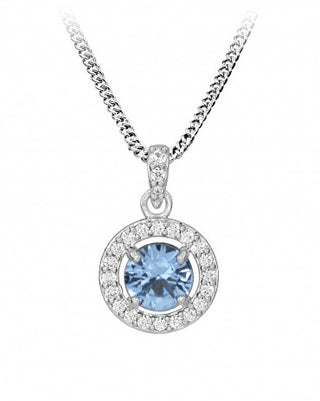 Silver Cat Elegante Collana In Argento Con Zirconi Sc489 (Catena, Pendente)