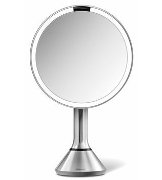 Simplehuman Edelstahlspiegel mit Doppellicht und Touch-Steuerung