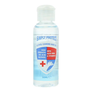 Simply protect Alcool, Antibatterico, Gel Mani, 58 ml