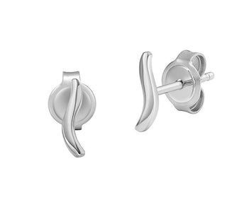 Skagen Orecchini Minimalisti In Acciaio Wave Skj1791040