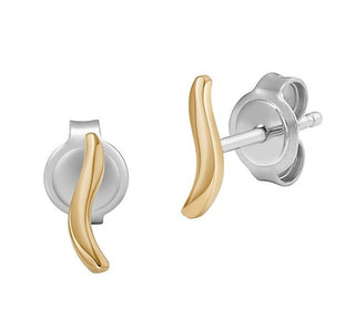 Skagen Orecchini Minimalisti Placcati Oro Wave Skj1782710