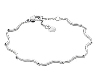 Skagen Bracciale Moderno In Acciaio Per Donna Wave Skj1793040