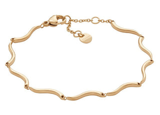 Skagen Bracciale Moderno Placcato Oro Per Donna Wave Skj1786710