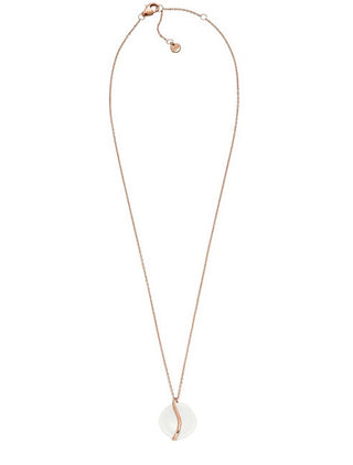 Skagen Charming bronze Collana with white Sofie Sea Glass SKJ1813791