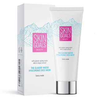 Skin goals beauty The Glacier, estratto di aloe vera e alghe, maschera crema rigenerante, per il viso, 75 ml