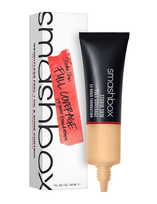 Smashbox Base Líquida de Alta Cobertura Studio Skin 2.22 Leve-Médio Neutro Oliva 30ml