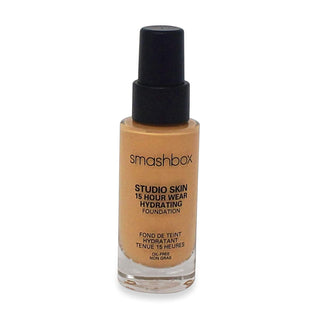 Smashbox Base Líquida Studio Skin Média com Dourado Quente 30 ml