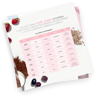 Tabela de cores de cabelo Smoothies Milk Shake