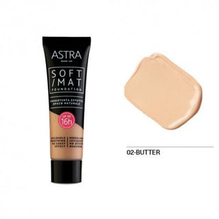 Astra Soft Mat Fondotinta 02 Butter