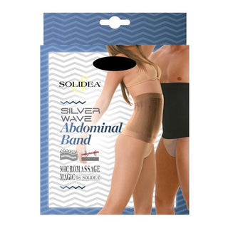 Solidea חגורת בטן אלסטית כסופה גלית בצבע שמפניה 5XXL