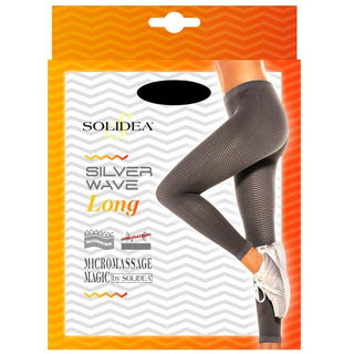 Solidea Silver Wave Long Anti-Cellulite Shaping Leggings Black 6XXL