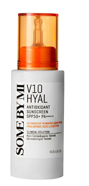 Some By Mi Crema Solare Idratante Per Il Viso Spf 50+ V10 Hyal (Protezione Solare Antiossidante) 40 Ml