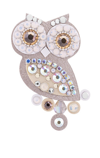 Sovičky Original metallic owl Spilla