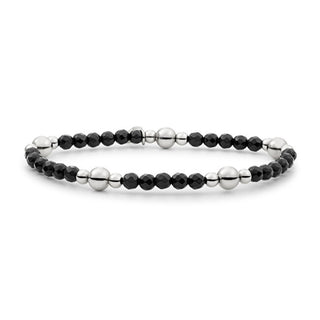 Sparkling Bracciale Con Perline Di Onice Nero Blk01S-G07