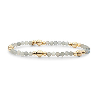 Sparkling Bracciale Con Perline Di Labradorite Blk01G-G18
