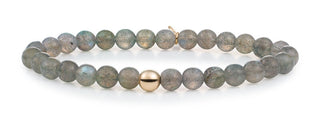 Sparkling Labradorite beaded Bracciale SBG-GEM18-ADD-6MM