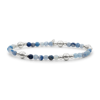 Sparkling Beaded Bracciale with blue aventurine BLK01S-G37