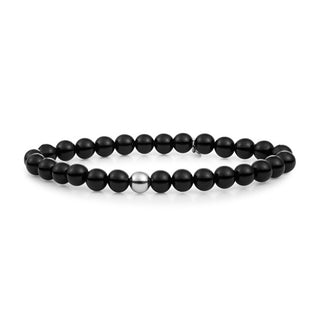 Sparkling Bead Bracciale with onyx SB-GEM07-ADD-6MM