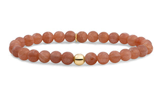 Sparkling Sunstone Beaded Bracciale SBG-GEM58-ADD-6MM