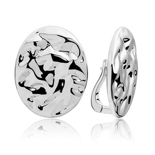Sparkling Oval silver Orecchini EAS26