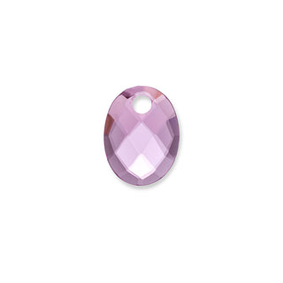 Sparkling Pendente A Rosetta Viola Ovale Pengem59-Mo